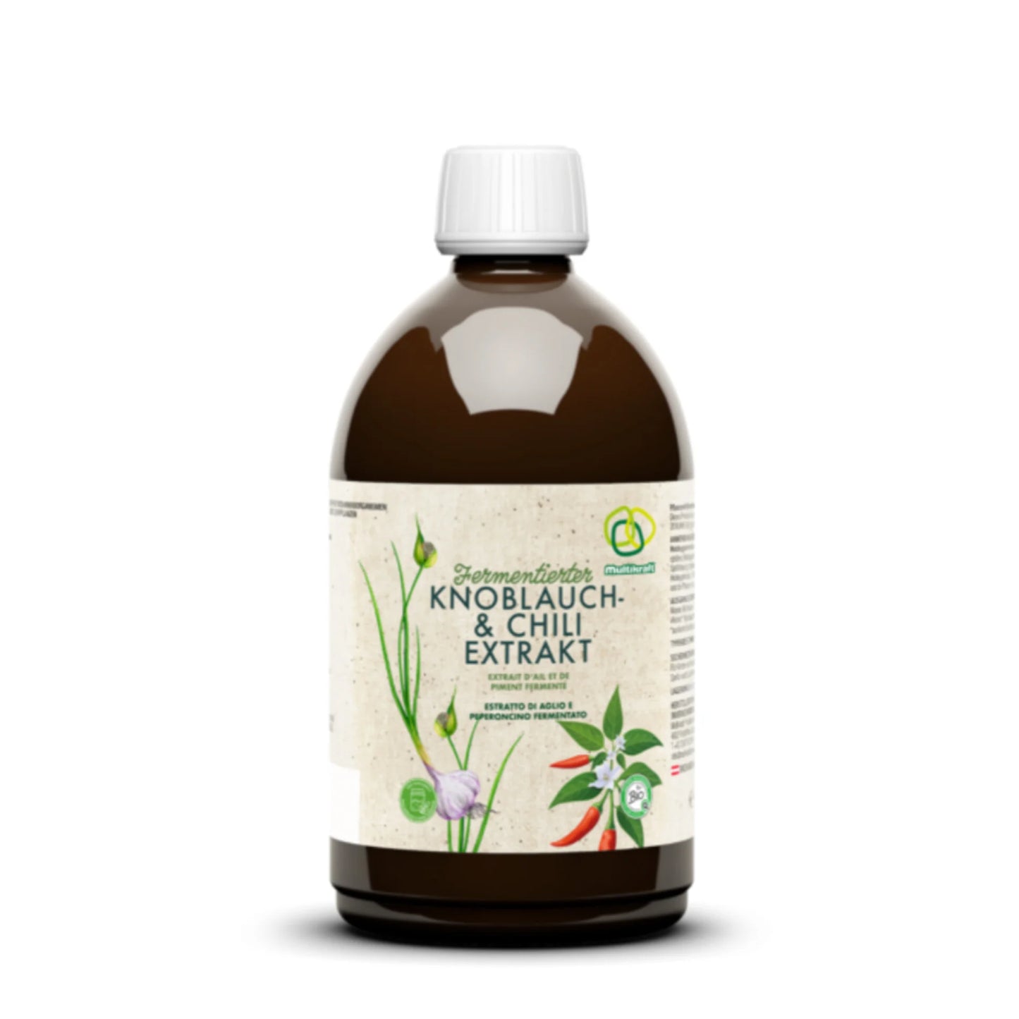 Multikraft Fermentierter Knoblauch- und Chiliextrakt 0,5L Flasche