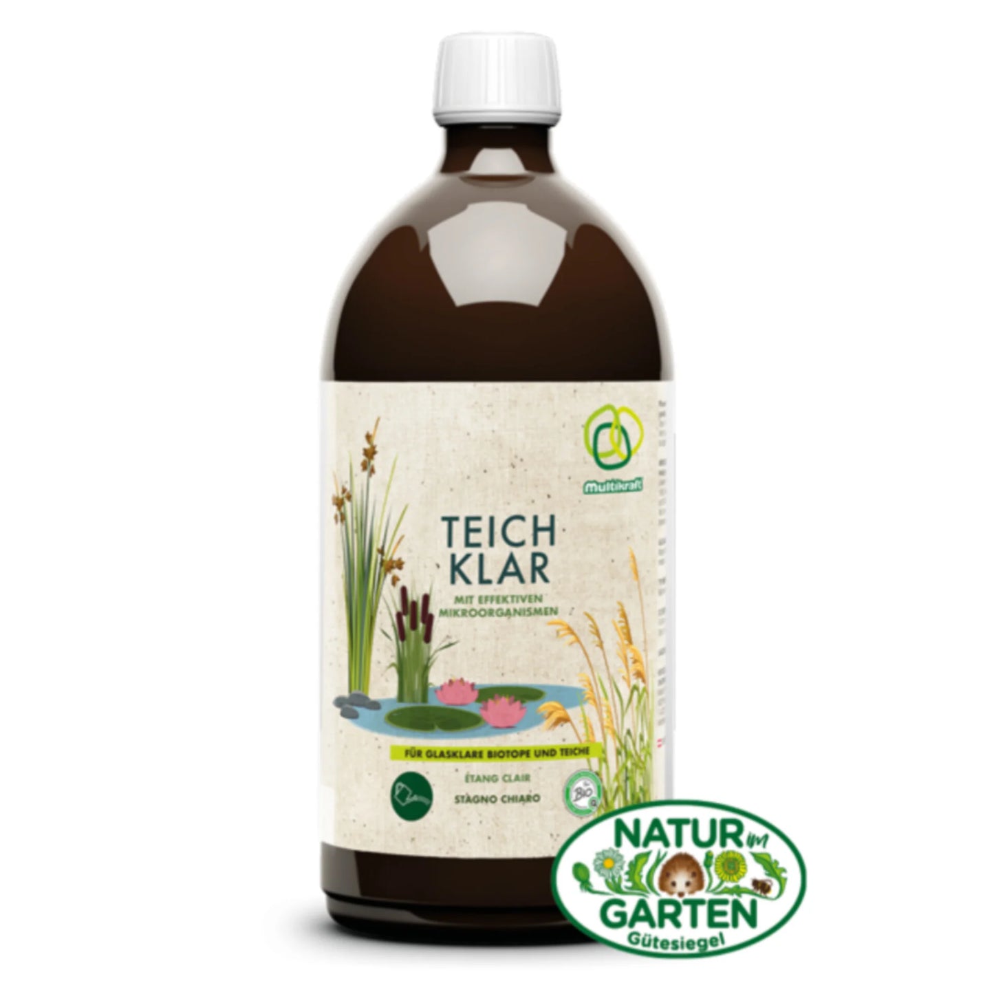Multikraft Teich Klar Bodenhilfsstoff 1L Flasche